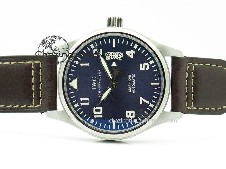 MIROTIME 0405 Mark XVII Le Petit Prince MK Maker 1:1 Best Edition SS Blue Dial A2892 On Brown Leather Strap GoodFit 7379